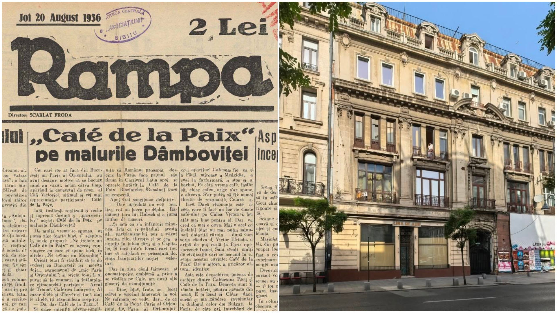 FOTO | Tragicul destin al a blocului "Café de la Paix", ultimul refugiu al boemei bucureștene. Călătoriei în timp pe calea Victoriei, cu oprire la numărul 31