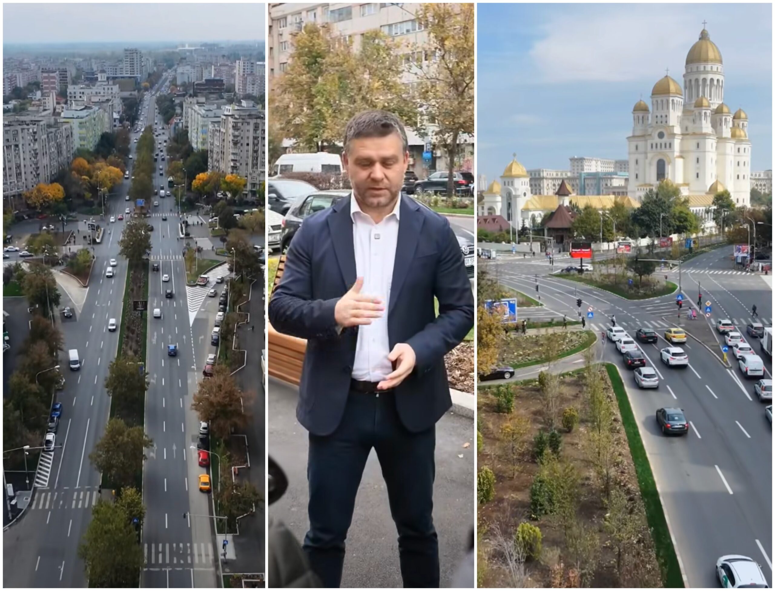 VIDEO | Ciprian Ciucu pe Calea 13 Septembrie, ca Bunuțu' în Geneza: S-a uitat la ce făcuse și iată că erau foarte bune. PMB trage linie: zeci de mii de plante, trotuare, marcaje
