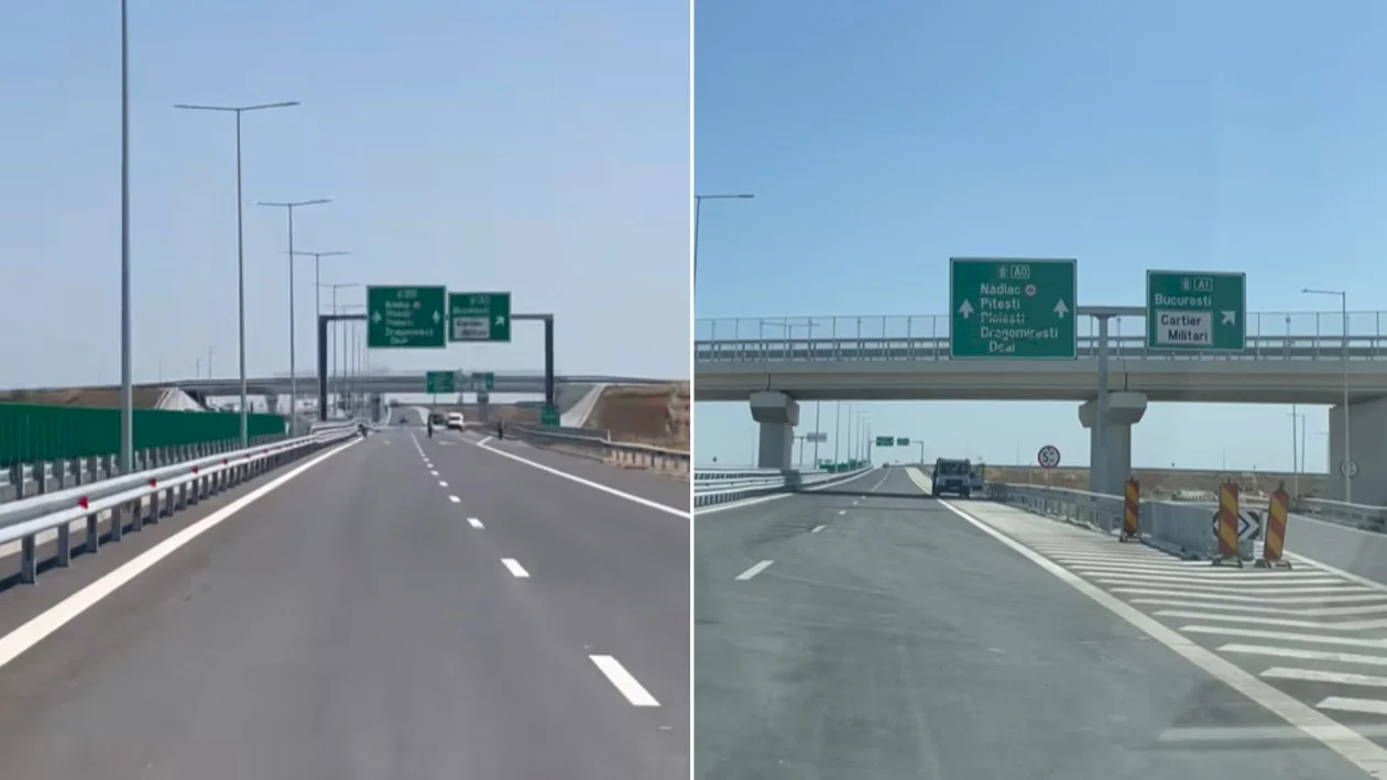 VIDEO | Vizite de presiune nonstop la Lotul 3 A0 Sud, unde a început recepția. Panourile de informare de pe A1 sunt gata, se montează camere video, panouri de protecție