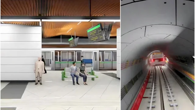 VIDEO | Un prim drum cu metroul de la Gara de Nord la Gara Progresul. Tur virtual prin stații și tunel, pe prelungirea M4 - de fapt, o nouă magistrală