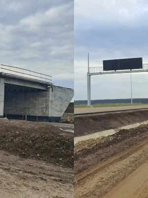 FOTO | Mai multă presiune pe Lotul 3 al Autostrăzii A0. „Trebuie mai multă mobilizare pe șantier, ca la vară să putem circula între A3 și A2 la nivel de autostradă”, spune Scrioșteanu