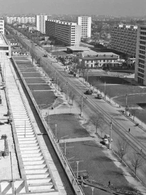 FOTO | Cum arăta Șoseaua Giurgiului, martor al istoriei Bucureștiului, când abia începeau să răsară zgârie-norii anilor ‘60