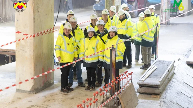 FOTO | Japonezii, în inspecție pe Șantierul M6, metroul spre Otopeni, să vadă cum se cheltuiesc banii pe care îi investesc. Cât din finanțarea Magistralei 6 vine de la Tokyo