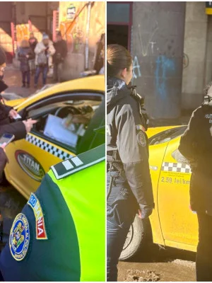 FOTO | „Cât face de la Gară până-n Berceni?” Polițiștii locali de la PMB au luat la bani mărunți taximetriștii din oraș. Amenzi de peste 30.000 de lei + autorizații retrase